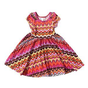 Dot Dot Smile Chevron Dress